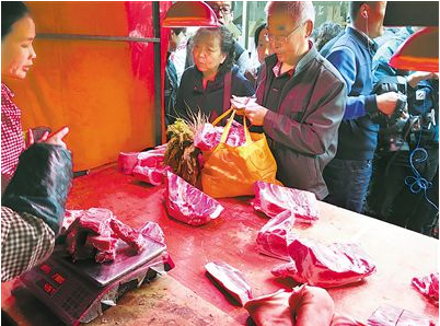 兰州两天202吨猪肉入市 市场肉价止涨趋稳